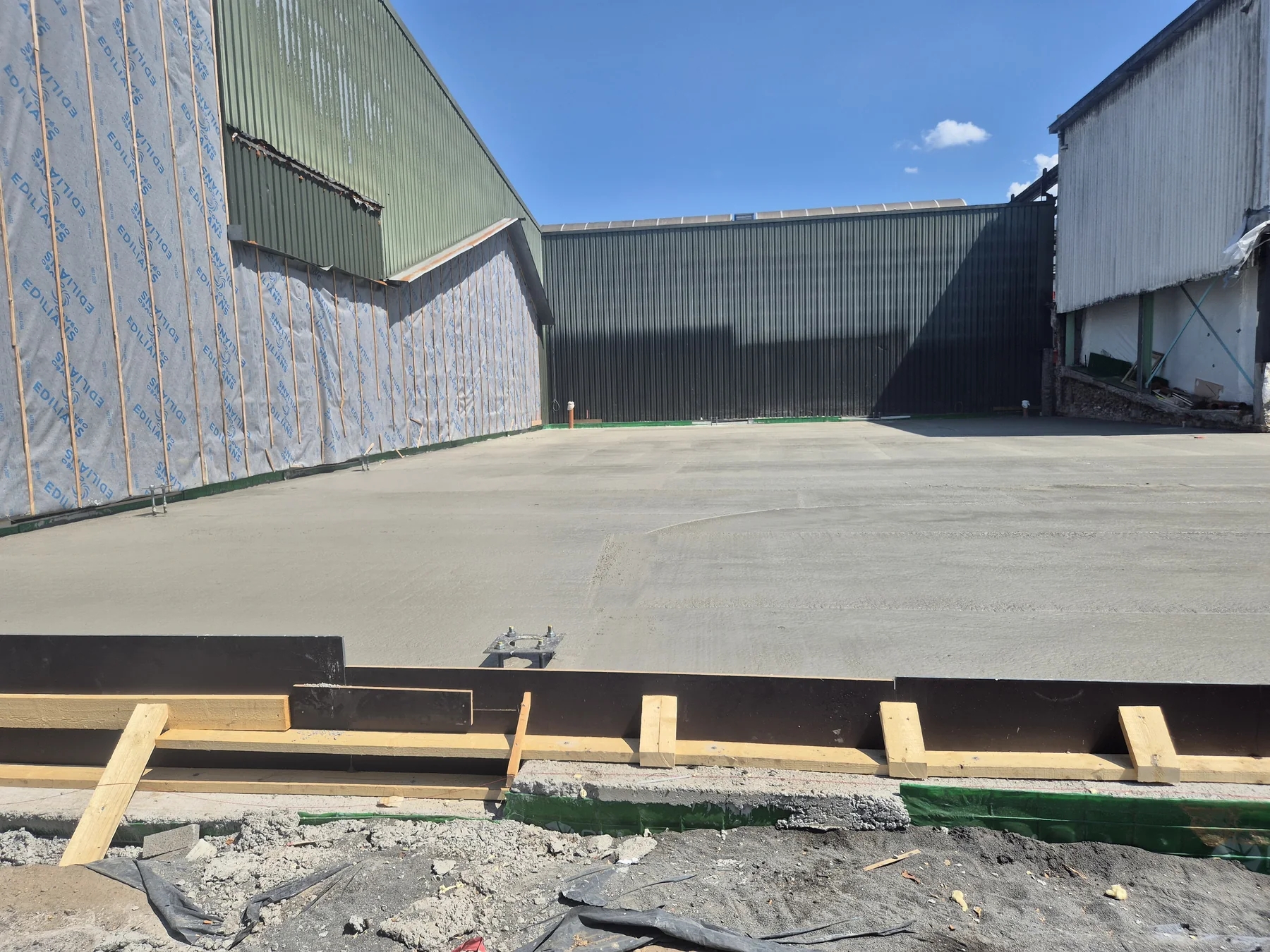 Betoneinbau beim Projekt Aubel