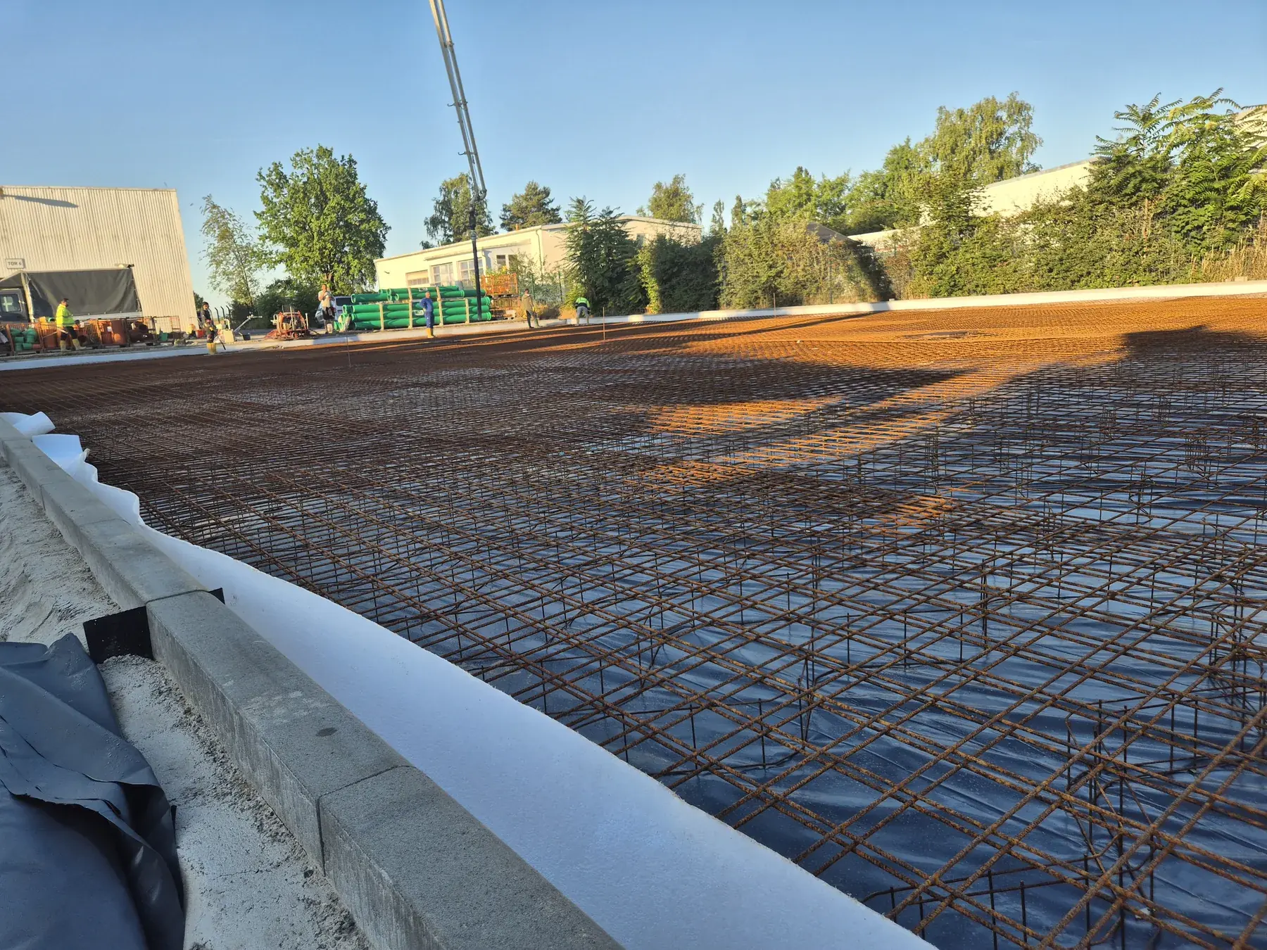 Bewehrungsmatten beim Projekt Werder